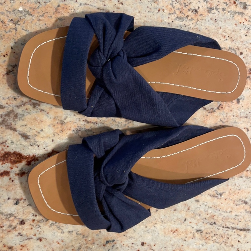 Navy splendid sandals